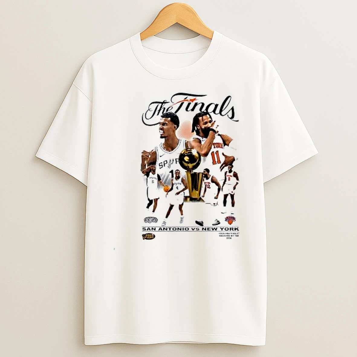 Victor Wembanyama Jalen Brunson San Antonio Spurs New York Knicks 2026 Finals Shirts