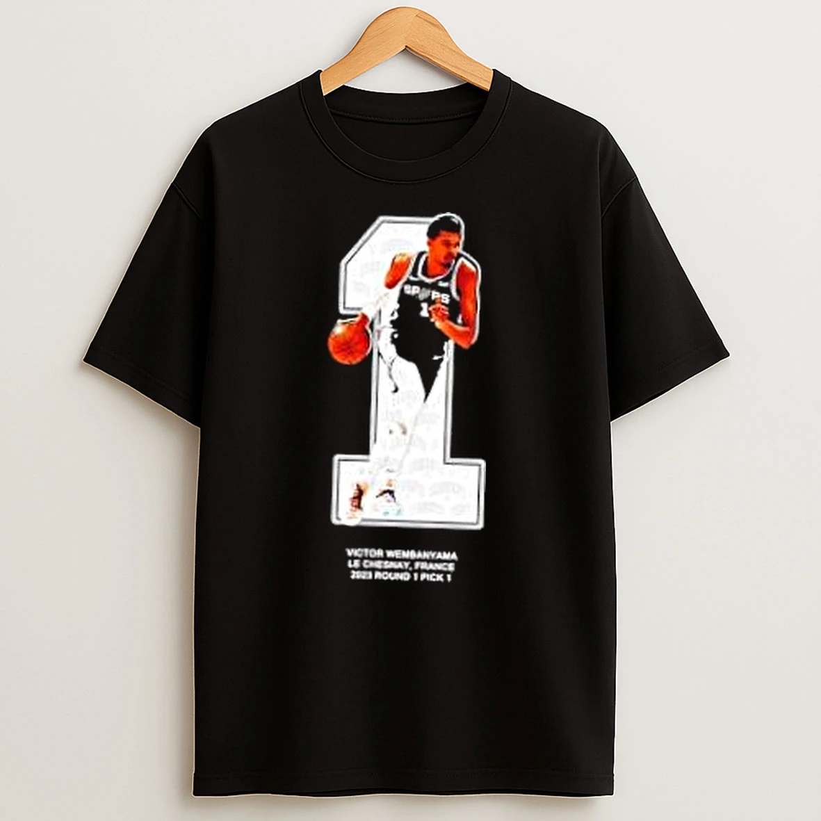 Victor Wembanyama San Antonio Spurs 2023 Round 1 Pick 1 Le Chesnay France Shirts
