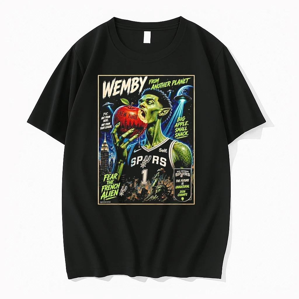 Victor Wembanyama San Antonio Spurs 2026 Nba Wemby From Another Planet Aien Shirts