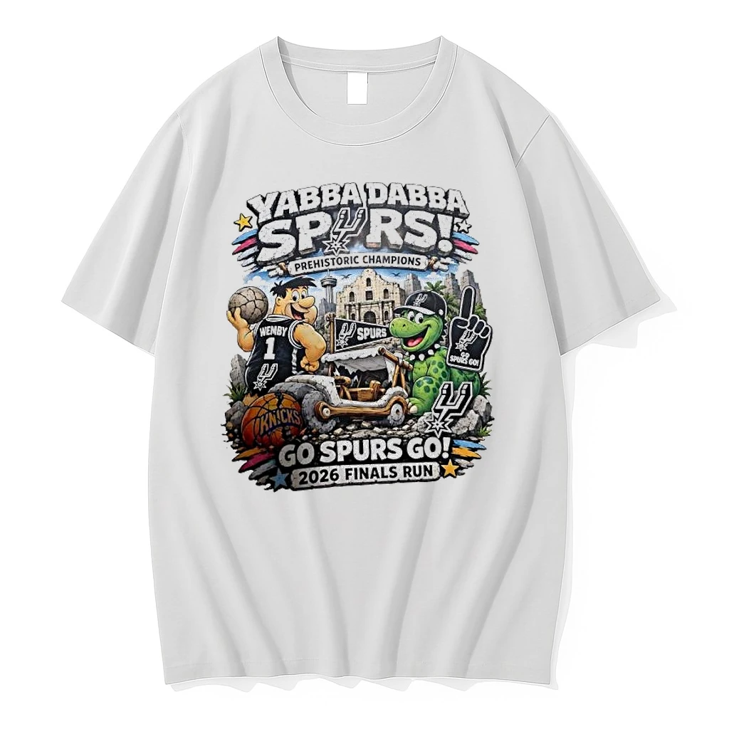 Victor Wembanyama San Antonio Spurs Yabba Dabba Spurs Prehistoric Champions Cartoon Shirts