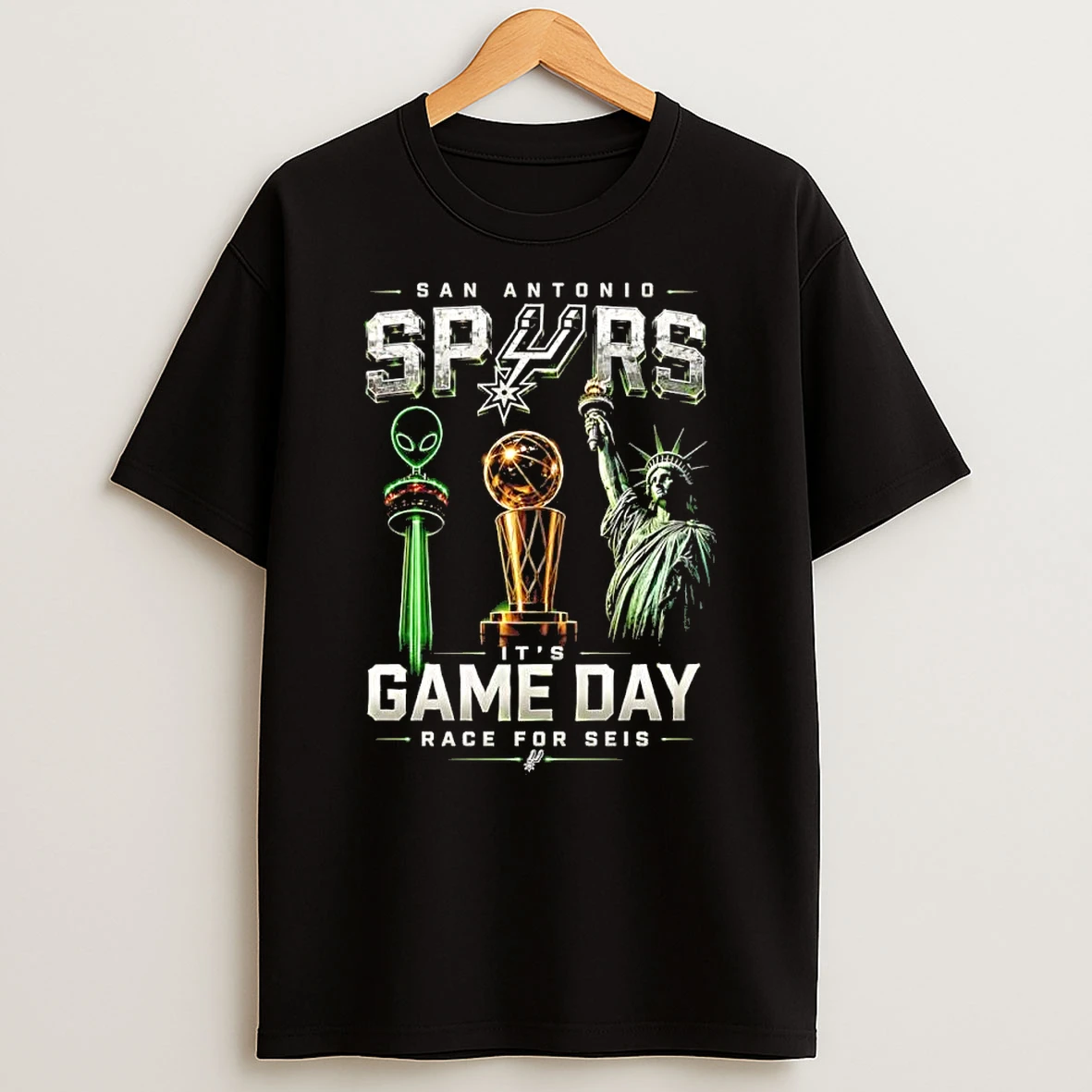 Victor Wembanyama San Antonio Spurs It Is Game Day Race For Seis Trophy Shirts