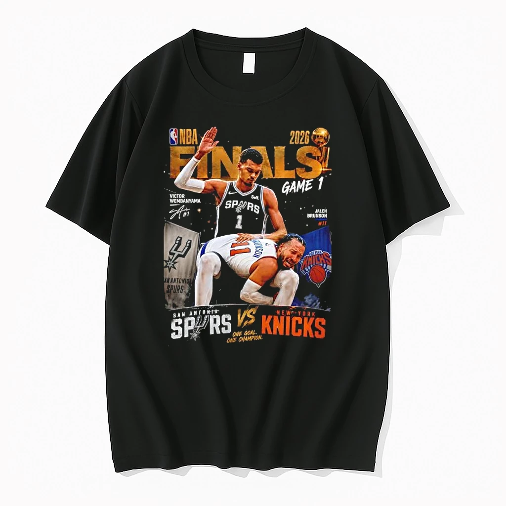 Victor Wembanyama San Antonio Spurs Vs Jalen Brunson New York Knicks 2026 Nba Fianls Meme Shirts