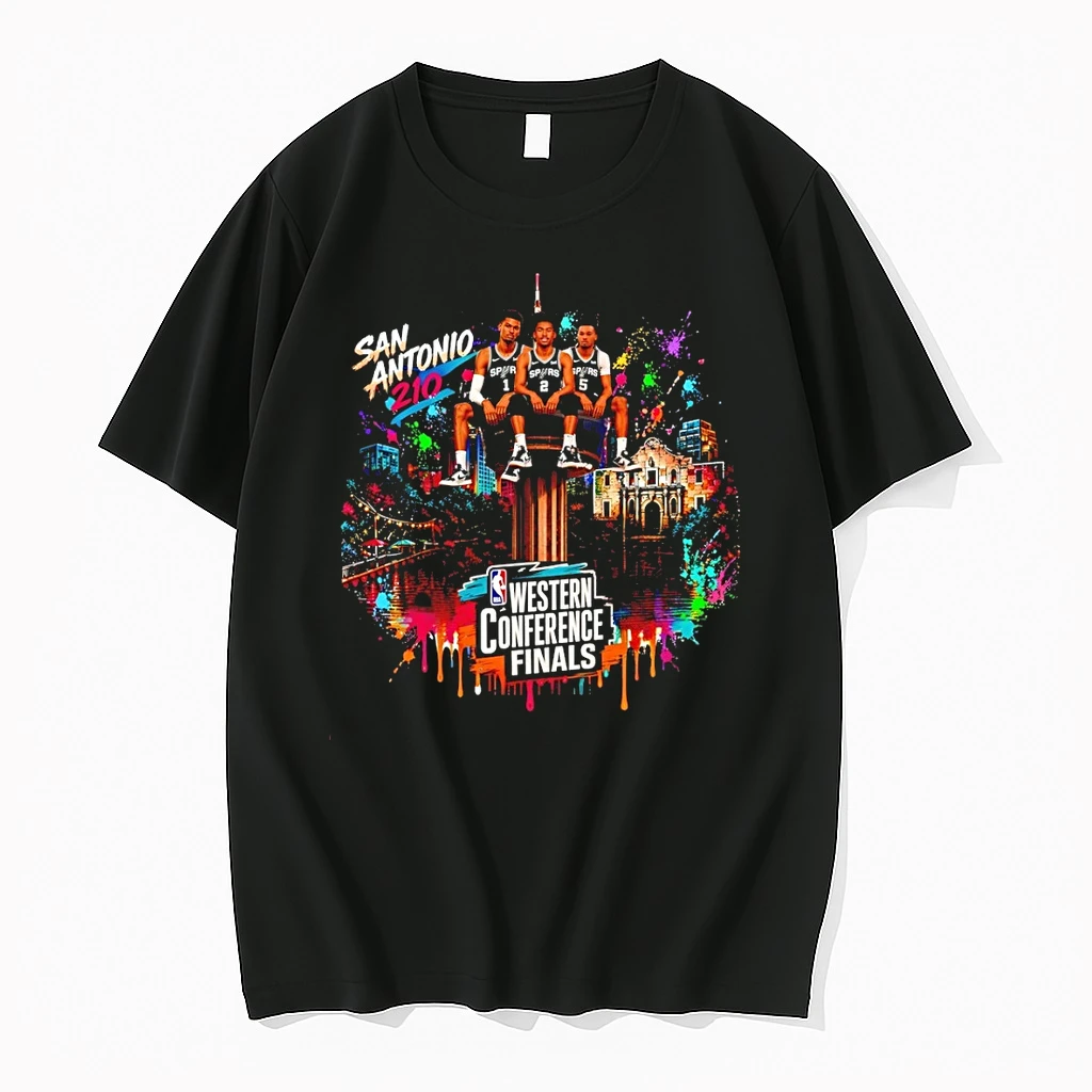 Victor Wembanyama Stephon Castle San Antonio Spurs Basketball Western Conference Finals 2026 Shirts