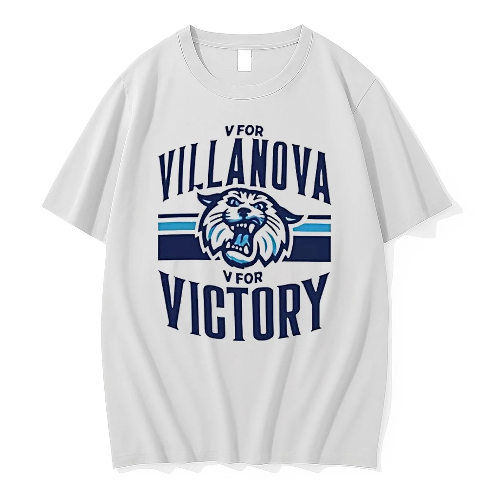 Villanova Wildcats V For Victory White Shirts