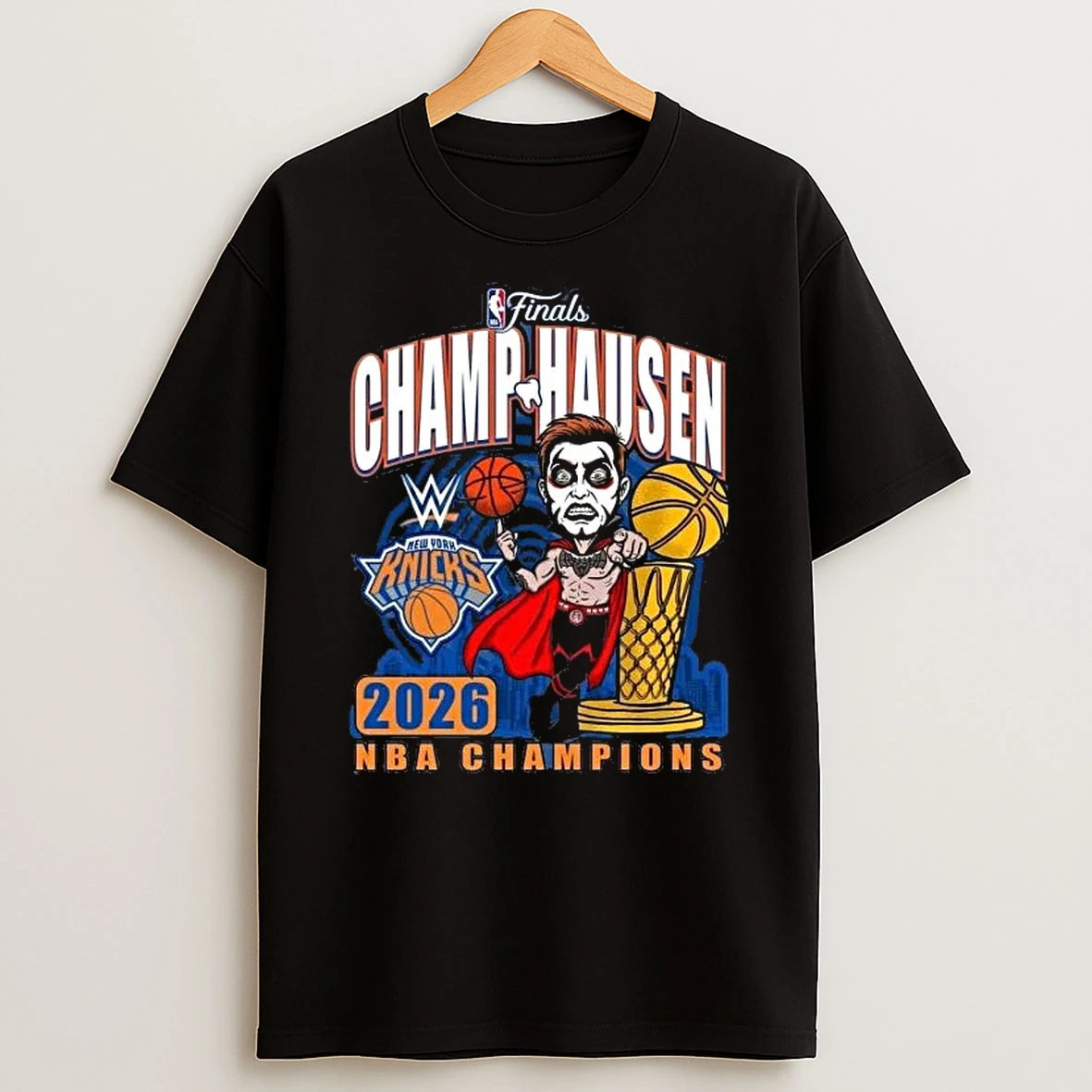 Wwe Danhausen X New York Knicks 2026 Nba Finals Champions Shirts