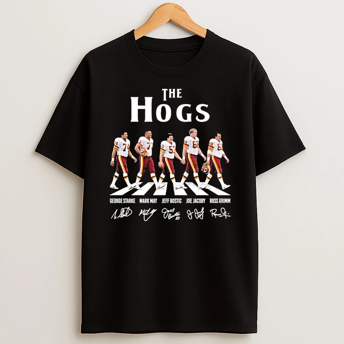 Washington Redskins The Hogs Abbey Road Signatures Shirts