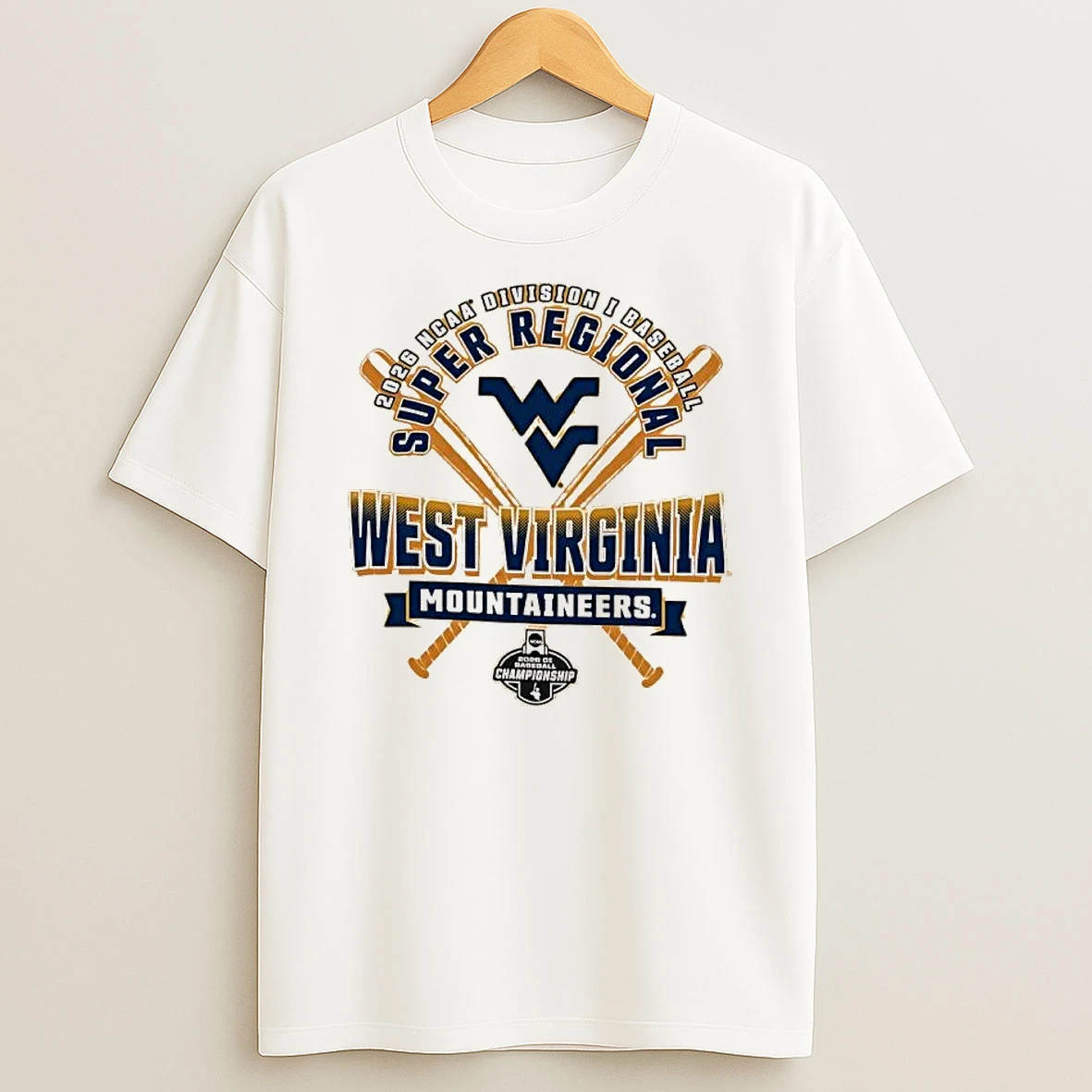 West Virginia Mountaineers 2026 Ncaa Division I Baseball Super Regional Shirts