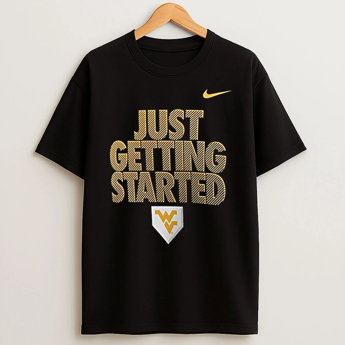 West Virginia Mountaineers Nike Just Getting Started Dugout Shirts
