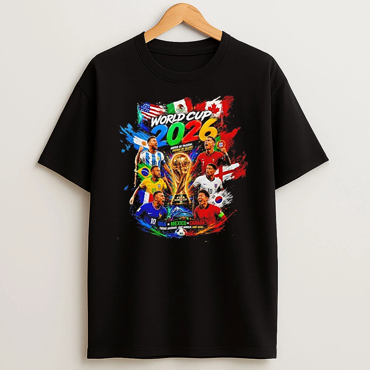 World Cup 2026 Fan Tournament United By Passion Driven By Glory Shirts