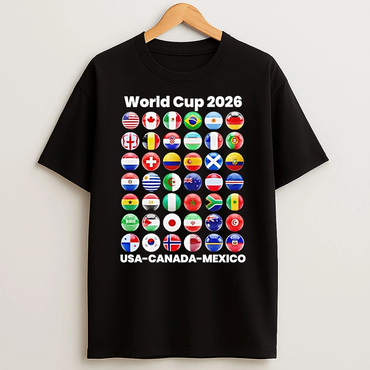 World Cup 2026 Usa Canada Mexico Game Day Flags Shirts