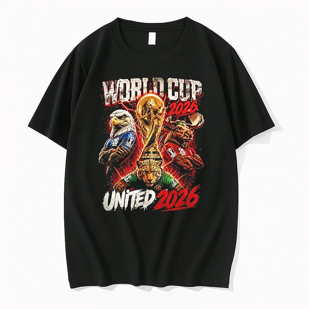 World Cup 2026 United 2026 Fifa World Cup Soccer Eagle Moose Jaguar Mascot Shirts