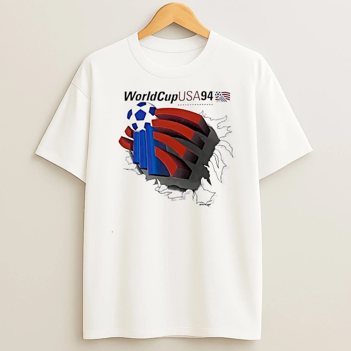 World Cup Usa 94 Soccer Logo Shirts