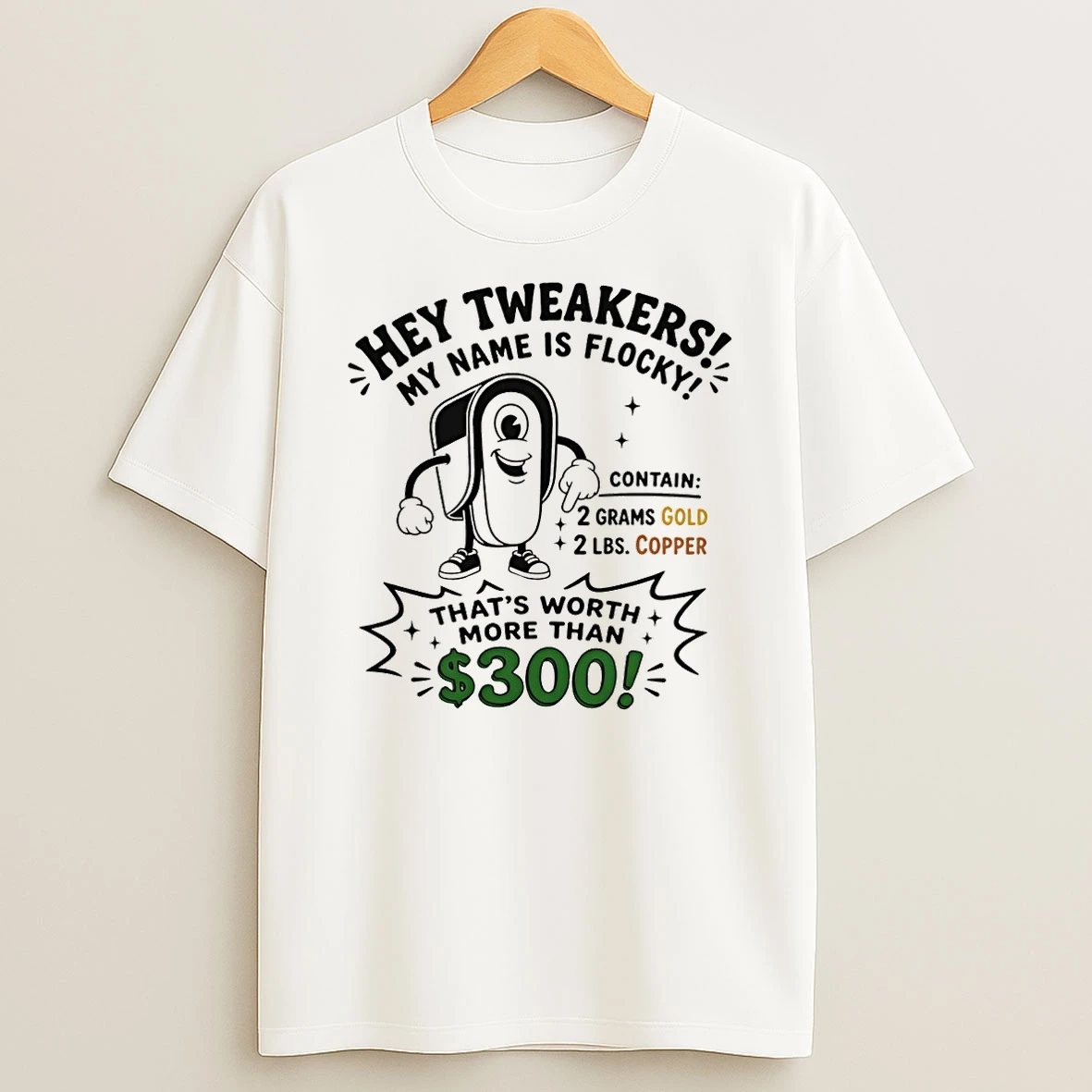 Xahct339 Mailbox Hey Tweakers My Name Is Flocky Contain 2 Grams Gold 2 Lbs Copper Shirts
