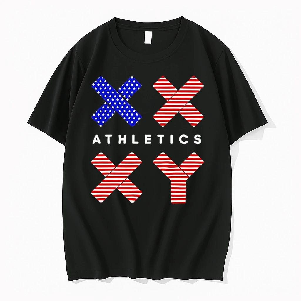 Xx Xy Athletics American Flag Red White And Blue Stars And Stripes Shirts