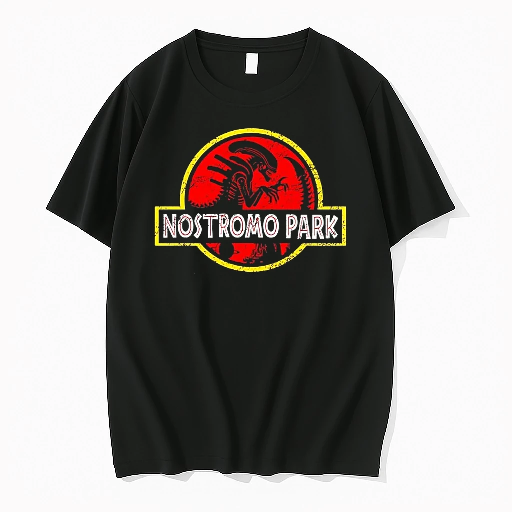 Xenomorph Alien Nostromo Park Jurassic Park Mashup Movie Parody Shirts