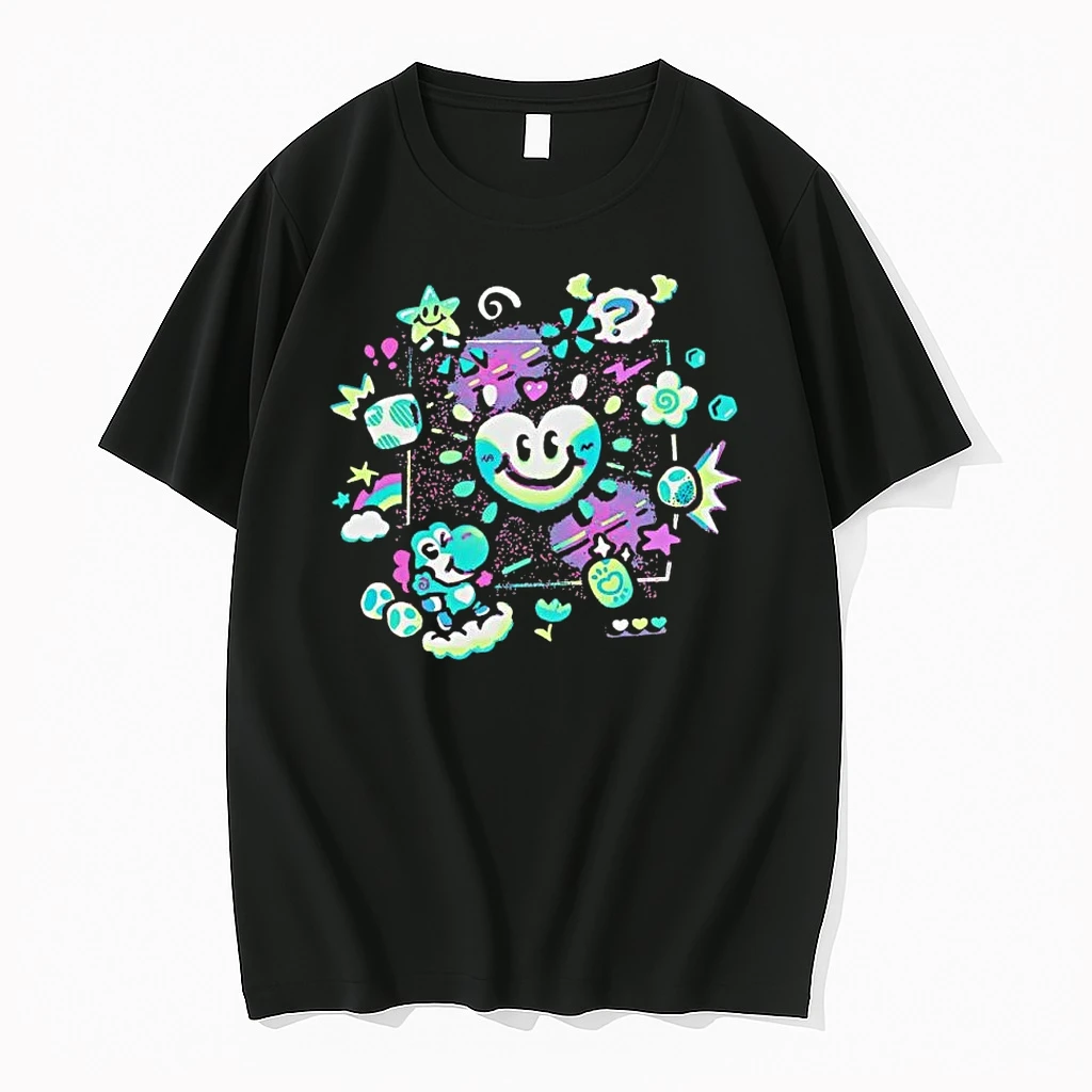 Yoshi Heart Smile Character Super Mario Pop Culture Fan Shirts