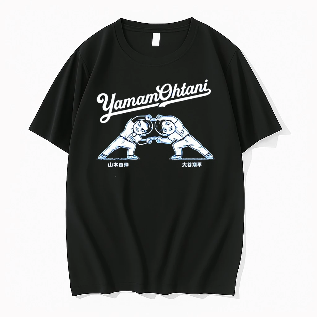 Yoshinobu Yamamoto X Shohei Ohtani Los Angeles Dodgers Mlb Yamamohtani Fusion Dance Shirts