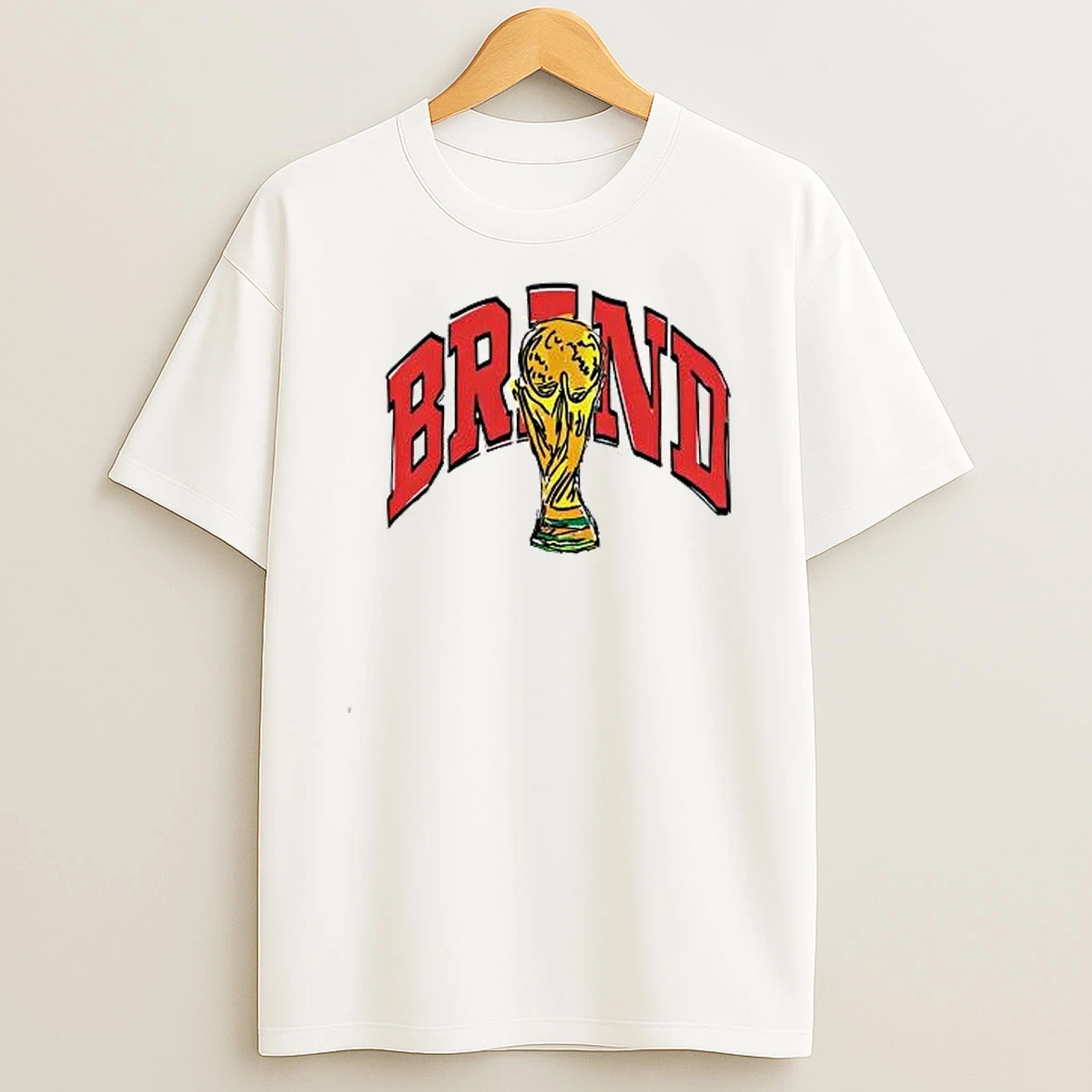 Zgxsmlif Brazil National Football Team Fifa World Cup Trophy Shirts