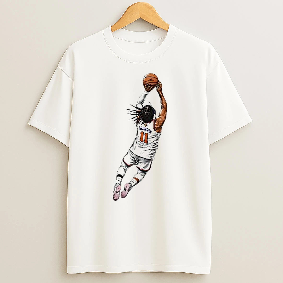 Luehwjp8 Jalen Brunson New York Knicks Nba Number 11 Basketball Shooting Posture Shirts