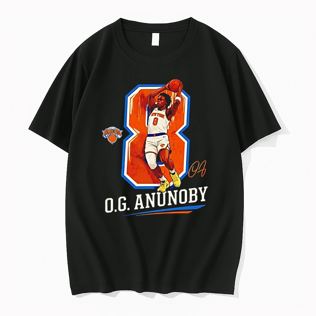 Zaqowsvg Og Anunoby 8 New York Knicks Basketball Nba 2026 Signature Shirts
