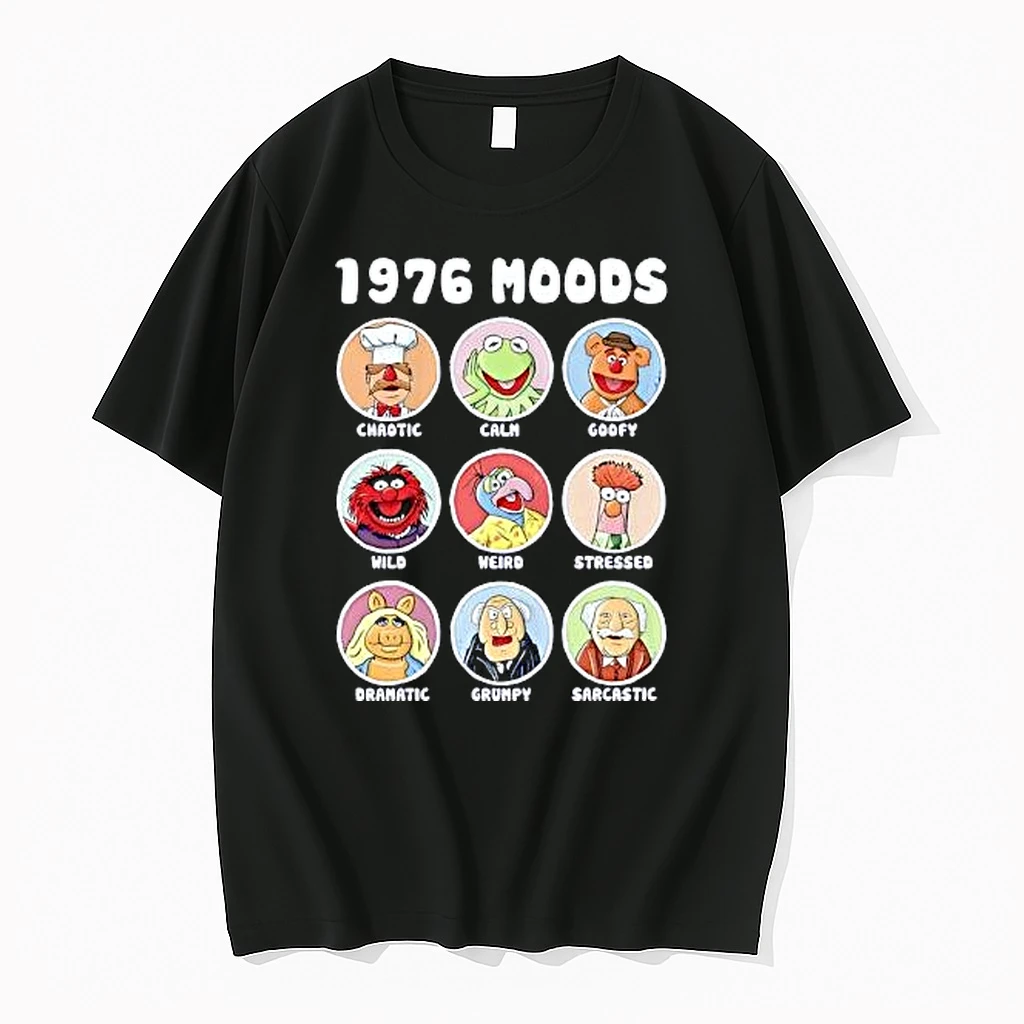 1976 Moods The Muppets Chaotic Calm Goofy Wild Weird Stressed Dramatic Grumpy Sarcastic Shirts