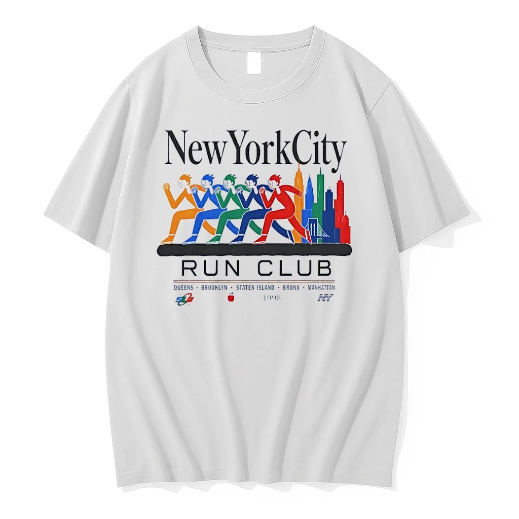 1998 New York City Run Club Queens Brooklyn Staten Island Bronx Manhattan White Shirts