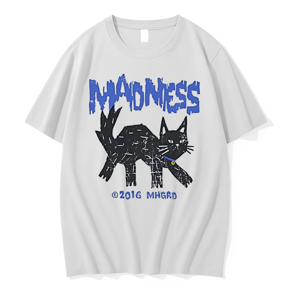 2016 Mhgrd Madness Black Cat Halloween White Shirts