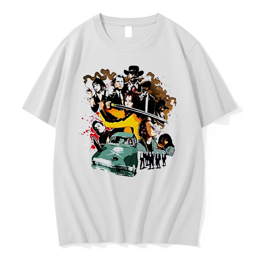 Alex Ember Pulp Fiction Quentin Tarantino Movie Characters Samurai Sword White Shirts