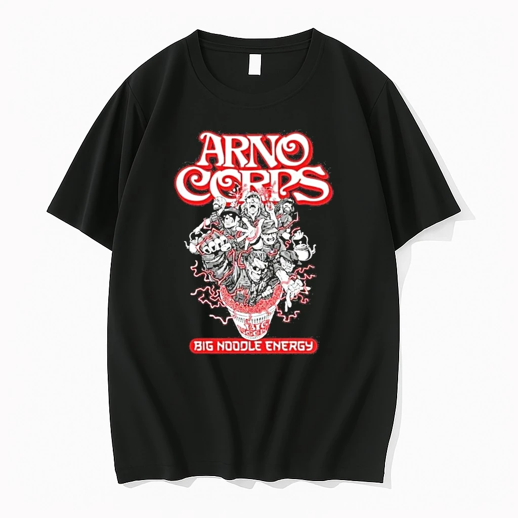 Arnocorps Big Noodle Energy 2026 Tee For Songs Alinamin Bui And Cup Noodle Black Shirts