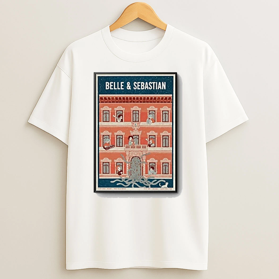 Belle And Sebastian Jul 12 13 2026 Italy Tour Shirts