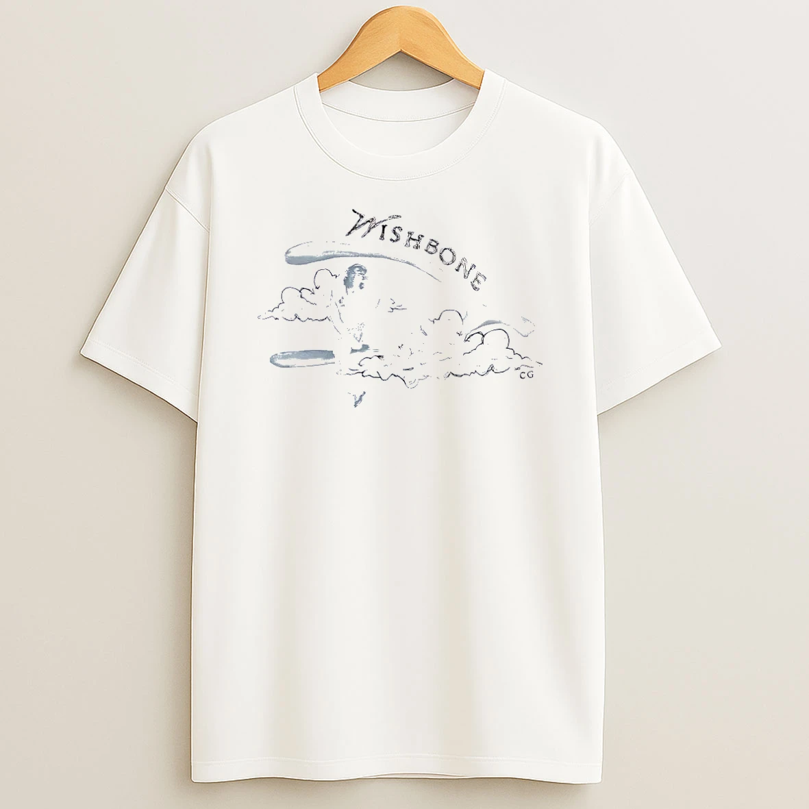 Cg Cloud Sitting Wishbone White Shirts