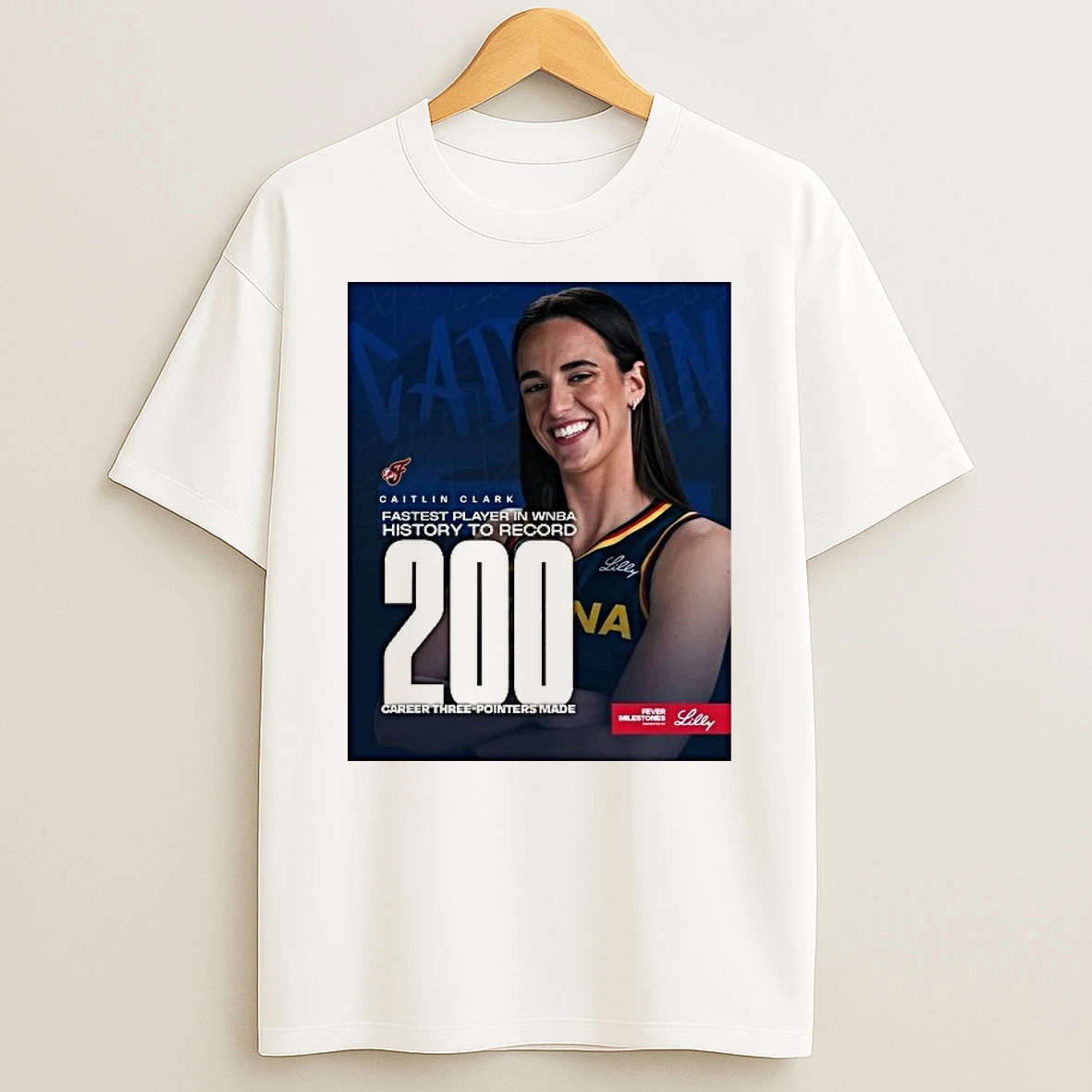 Congratulations To Caitlin Clark 200 Career 3 Pointers Become The Fastest Player In Wnba History Shirts