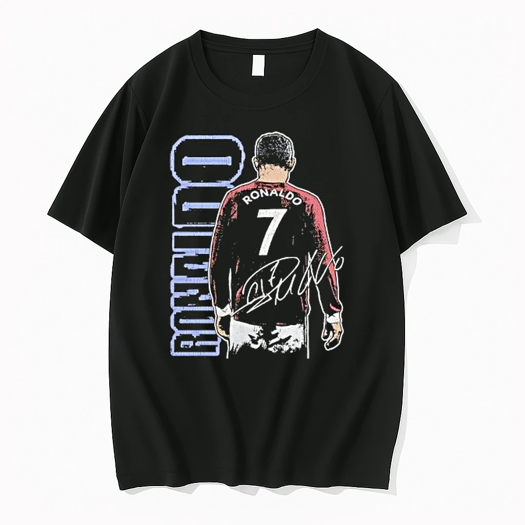 Cristiano Ronaldo Autographed Signature Back View Manchester United Shirts