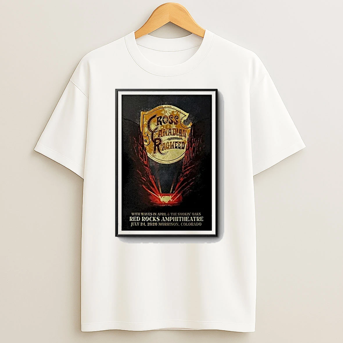 Cross Canadian Ragweed 2026 Red Rocks Shirts