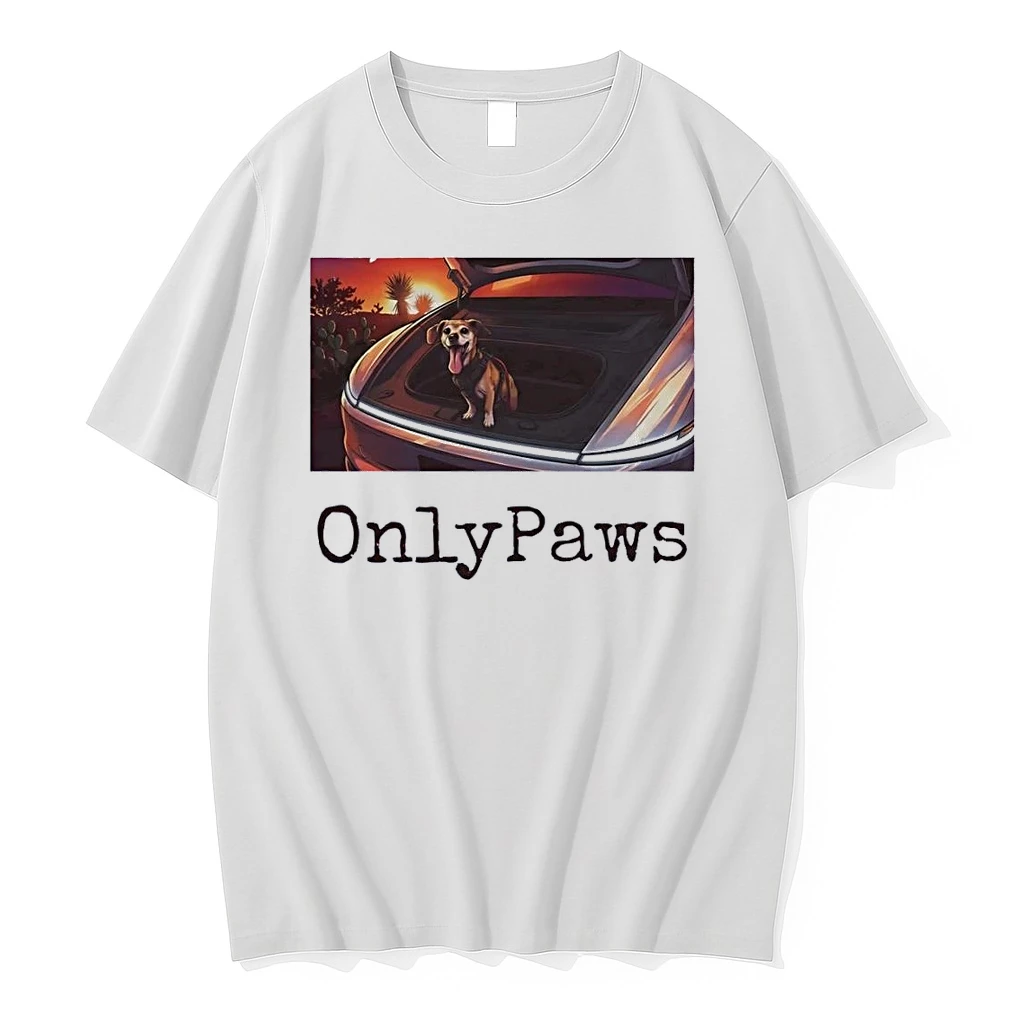 Cute Dog Sitting In Car Trunk Onlypaws White Shirts