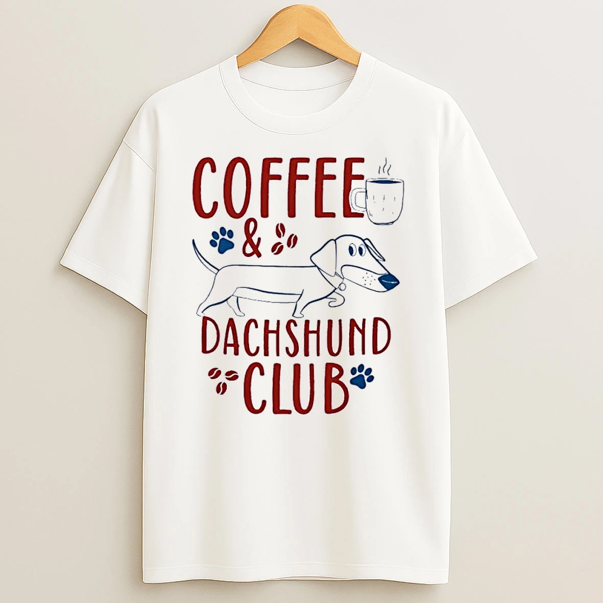 Dachshund Coffee Lover Gift Pet Owner Espresso Caffeine White Shirts