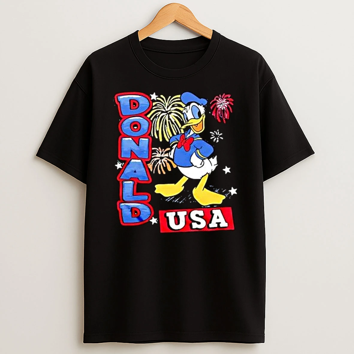 Disney Donald Duck Fireworks Usa Shirts