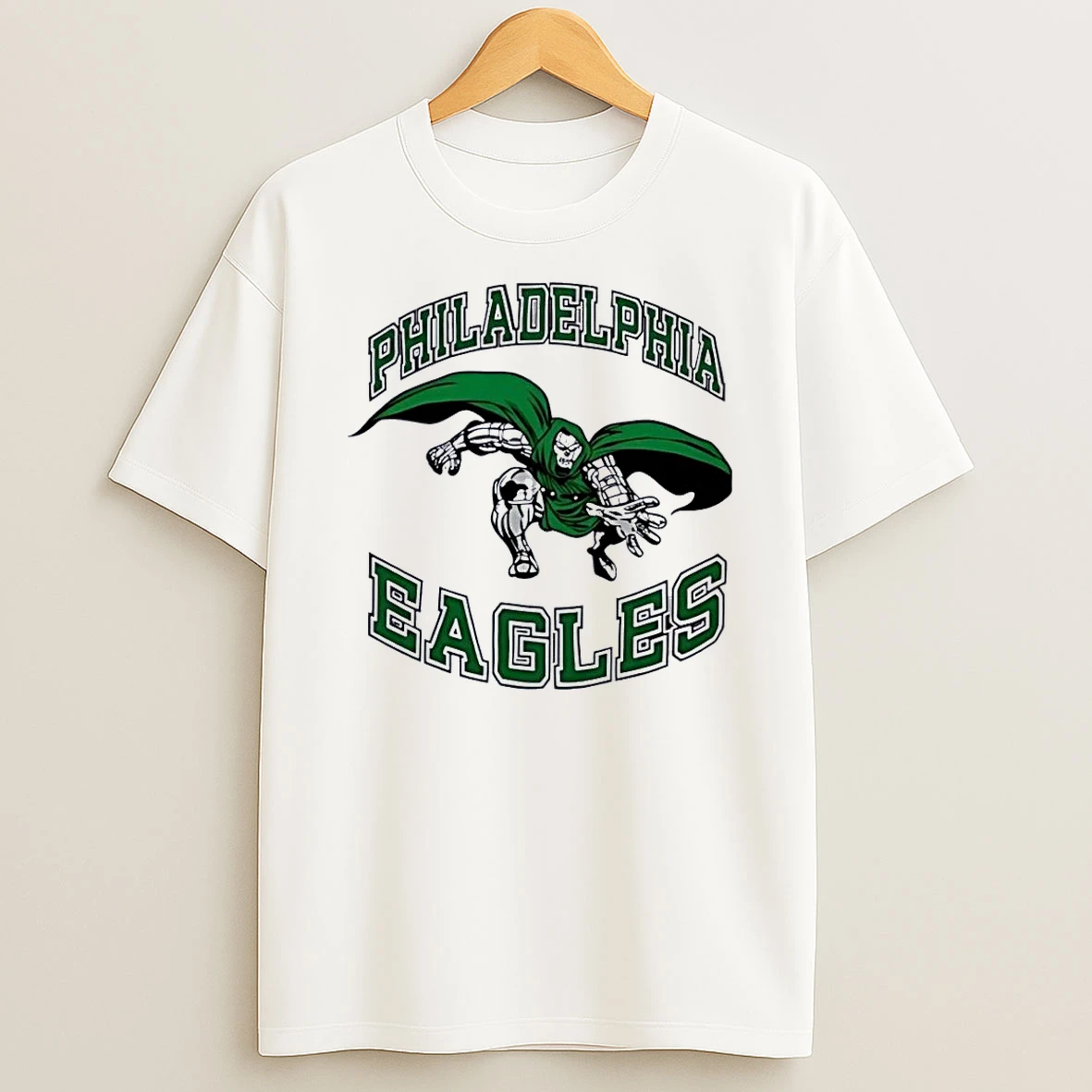 Dr Doom Philadelphia Eagles White Shirts