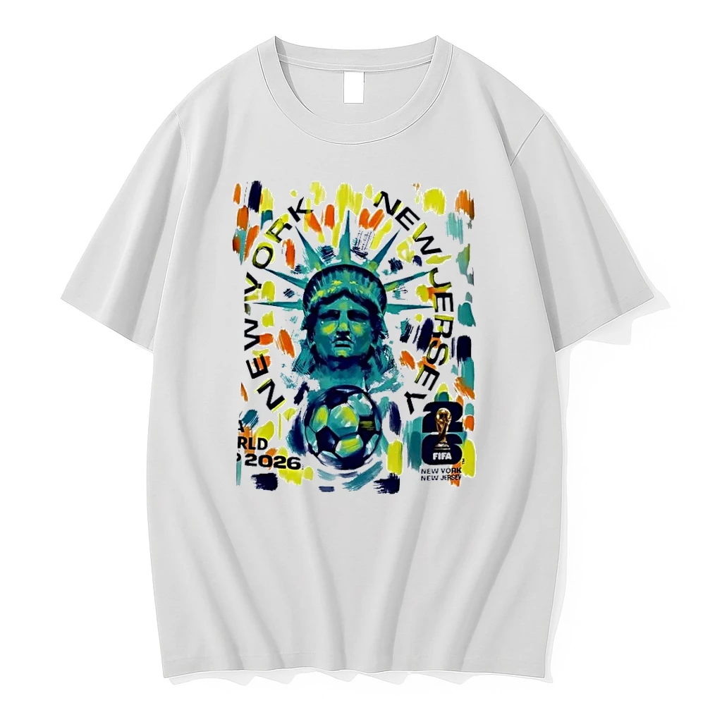 Fifa World Cup 2026 New York New Jersey Statue Of Liberty Soccer White Shirts