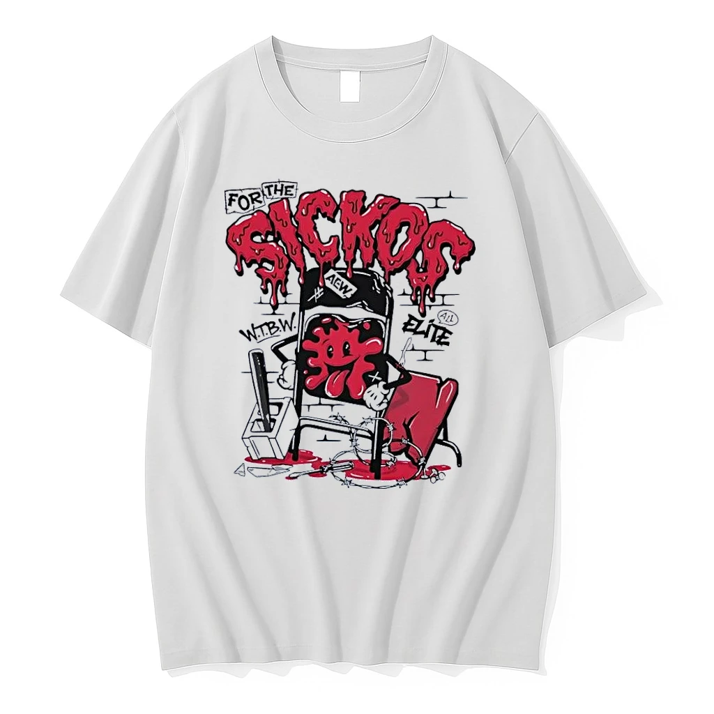 For The Sickos Wtbw All Elite Folding Chair Action Figure White Shirts