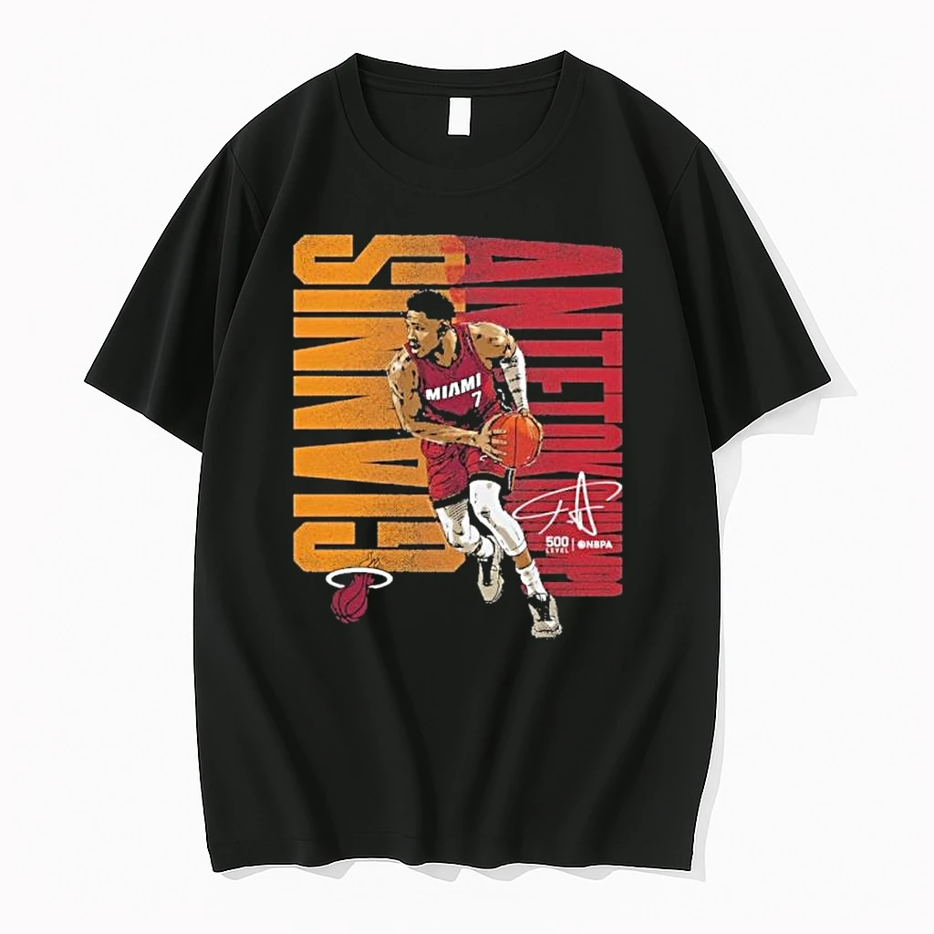 Giannis Antetokounmpo Miami Heat Bold Shirts