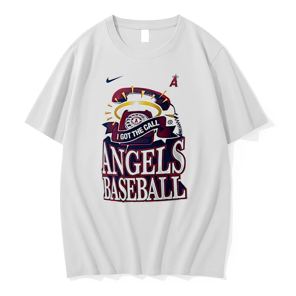 I Got The Call Angels Baseball White Shirts