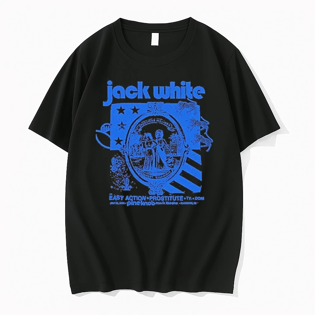 Jack White Detroit Michigan 2026 Exclusive Event Tee At Pine Knob Music Theatre On July 25 2026 Shirts