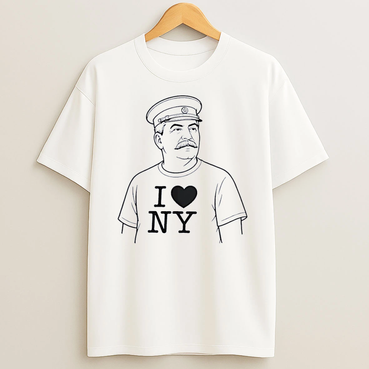 Joseph Stalin I Love Ny White Shirts