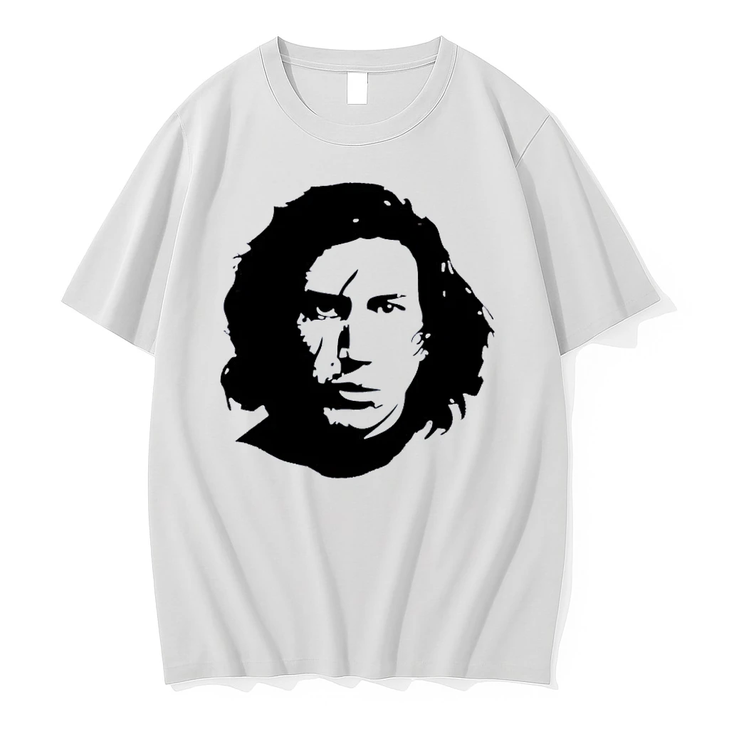 Kylo Ren Stare Star Wars White Shirts