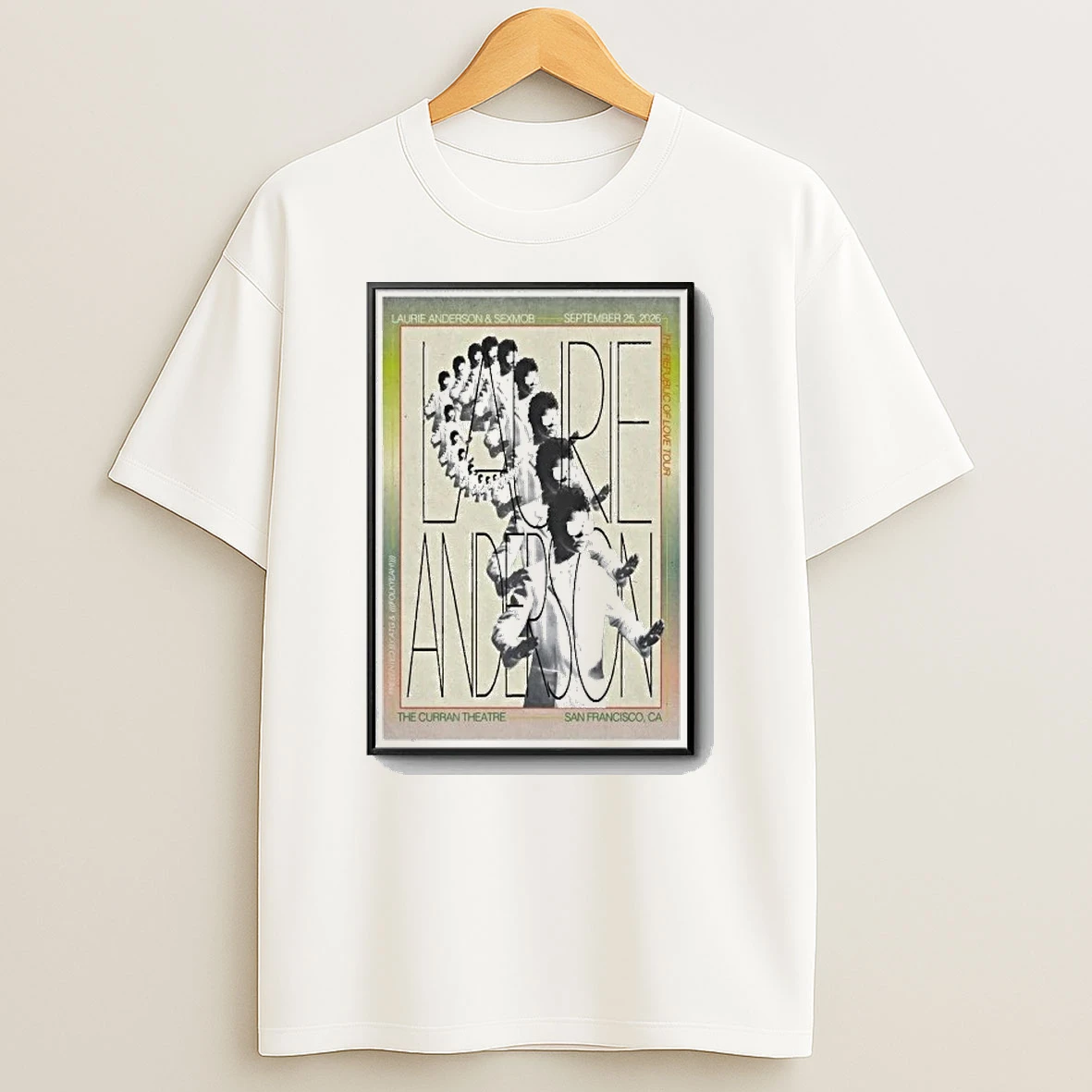 Laurie Anderson Curran Theatre In San Francisco Ca Sept 25 2026 Shirts