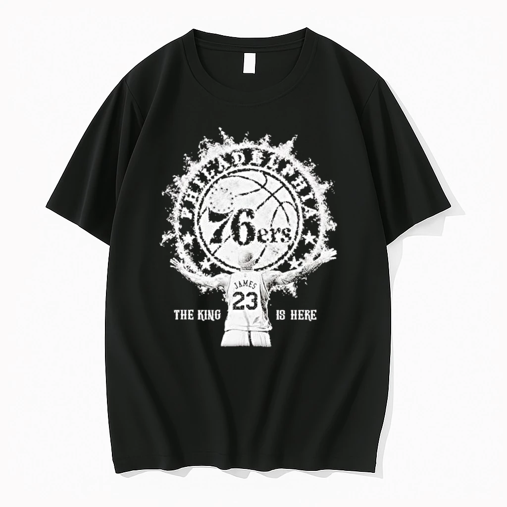Lebron James Philadelphia 76ers Witness The King Is Here Shirts
