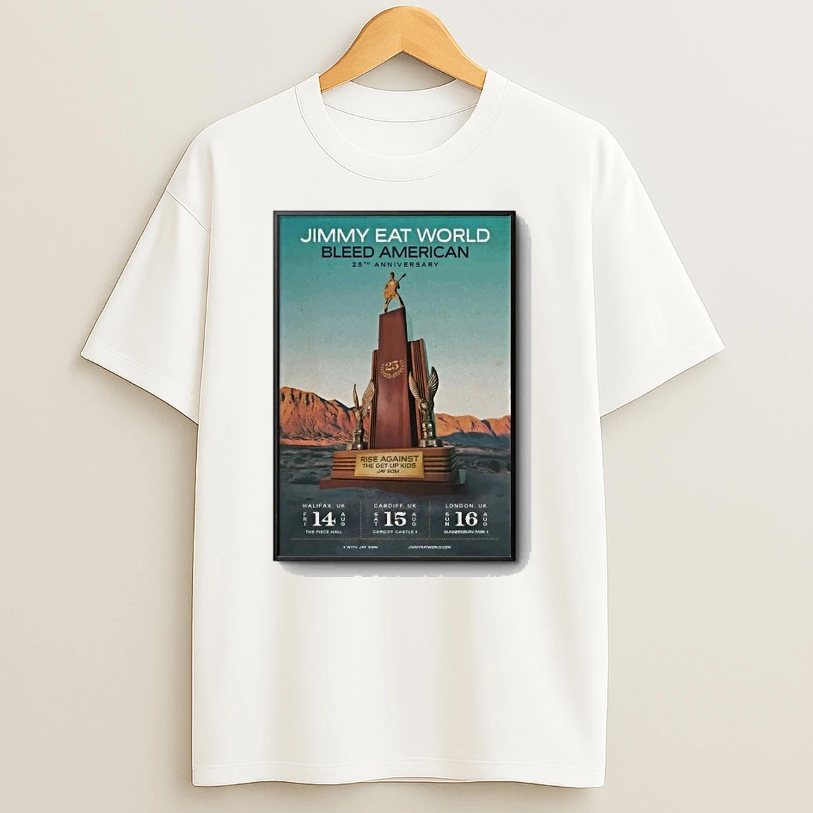 Mihk6sui Jimmy Eat World Aug 16 2026 London Uk Shirts