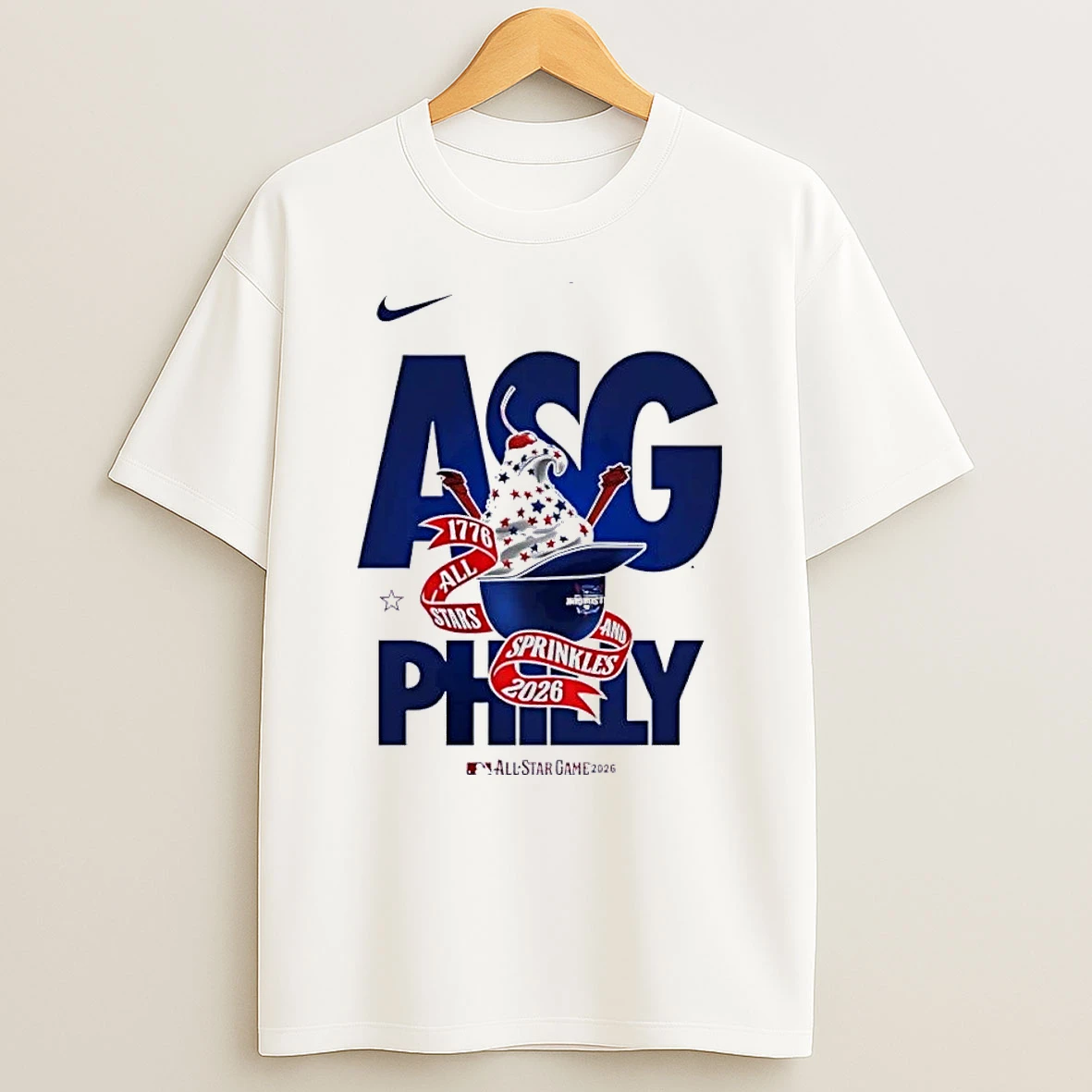 Mlb Asg Philly 2026 1776 All Stars And Sprinkles Nike White Shirts