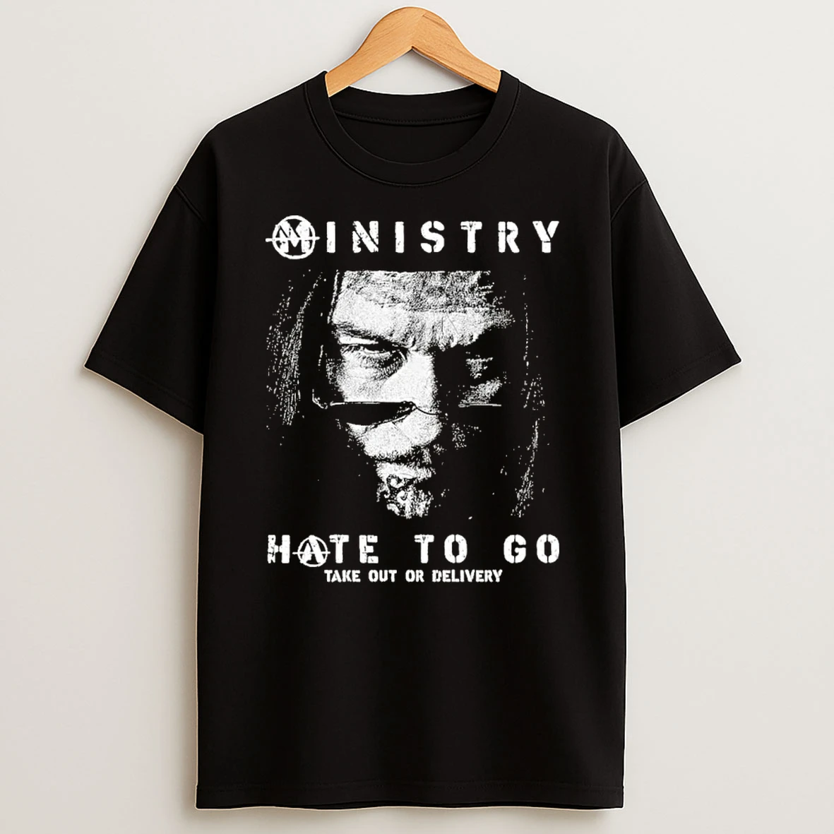 Ministry Hate To Go Cover Merch Tee Take Out Or Delivery 2026 Black Shirts